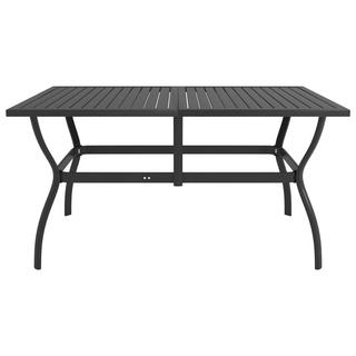 VidaXL Table de jardin acier  