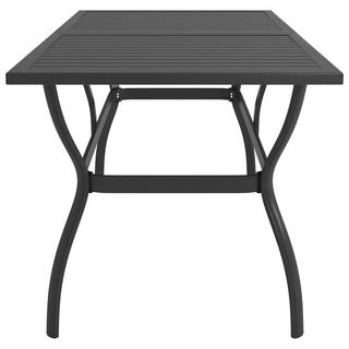 VidaXL Table de jardin acier  