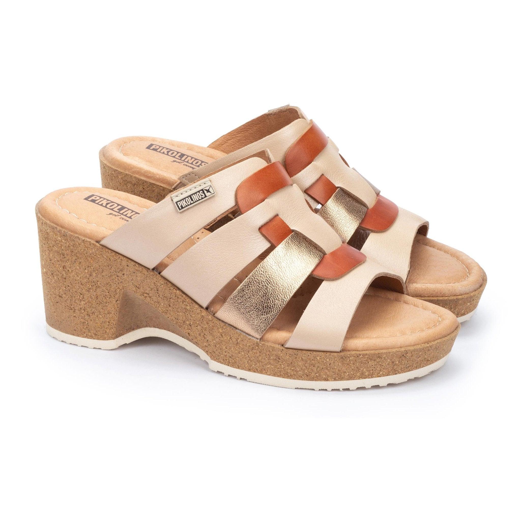 Image of Arenales - Leder Sandale Damen Beige 39