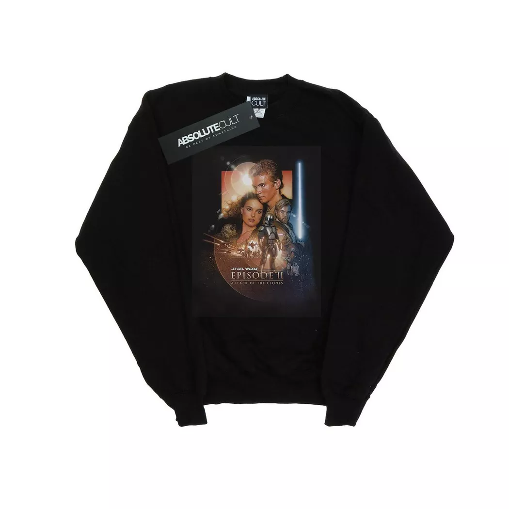 STAR WARS - Episode II Sweatshirt, für Damen, Schwarz, Größe XXL