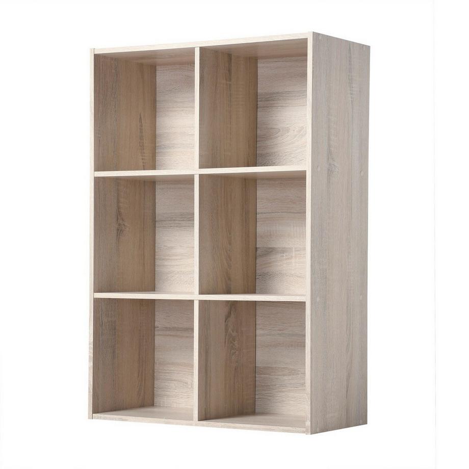 Calicosy Étagère de rangement 6 cases - H91,5 x L61,5 cm  