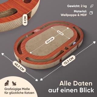 Activity-board  Kratzbrett - Beidseitig verwendbar + Karton austauschbar 