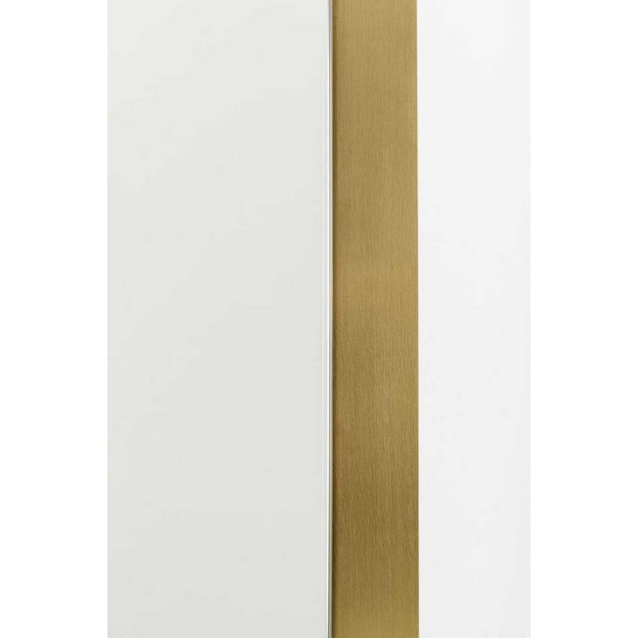 KARE Design Wandspiegel Arezzo Brass Trapez 65x160  