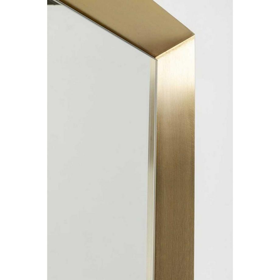 KARE Design Wandspiegel Arezzo Brass Trapez 65x160  