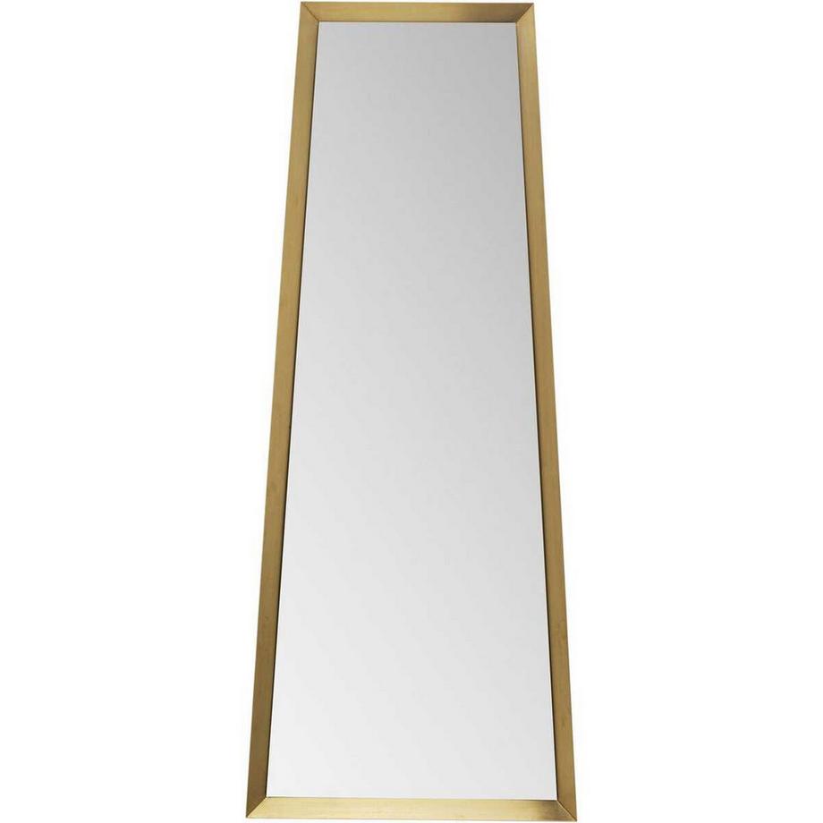 KARE Design Wandspiegel Arezzo Brass Trapez 65x160  