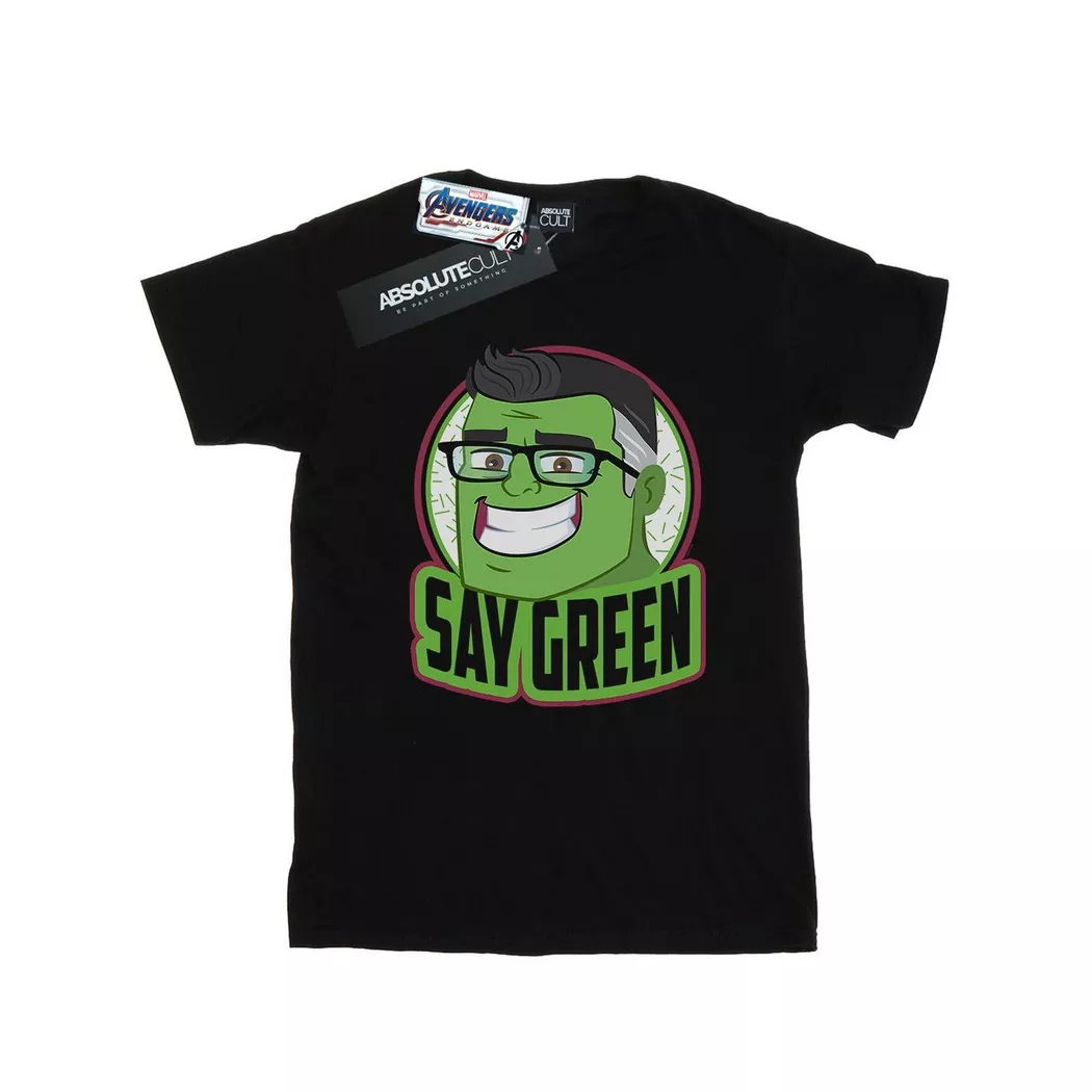 MARVEL - Avengers Endgame Say Green TShirt, für Herren, Schwarz, Größe M