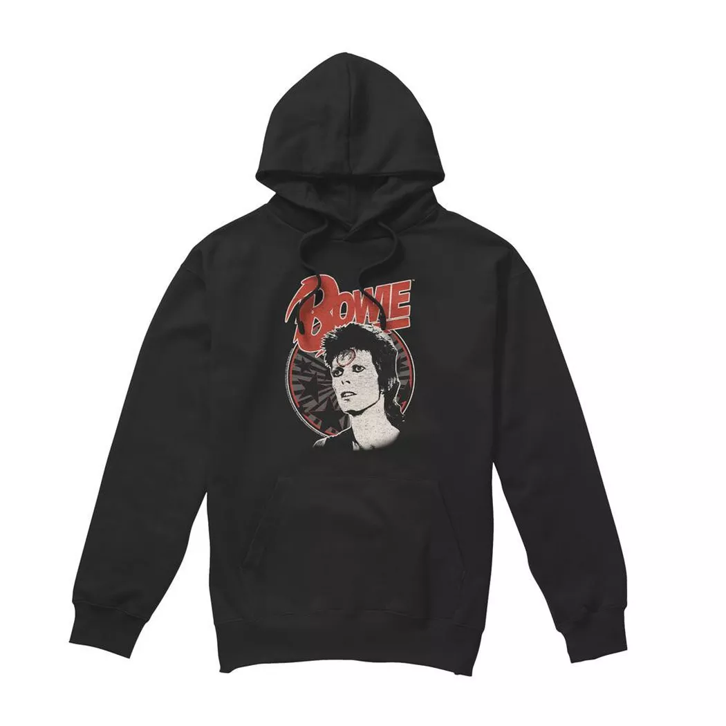 David Bowie - Space Oddity Kapuzenpullover, für Damen, Schwarz, Größe L