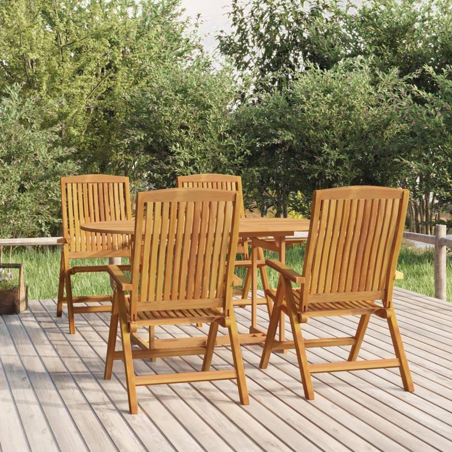 VidaXL Verstellbarer gartenstuhl teak  