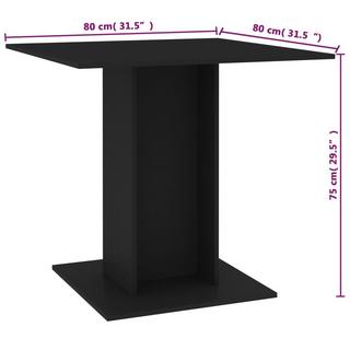 VidaXL Table de salle à manger bois d'ingénierie  