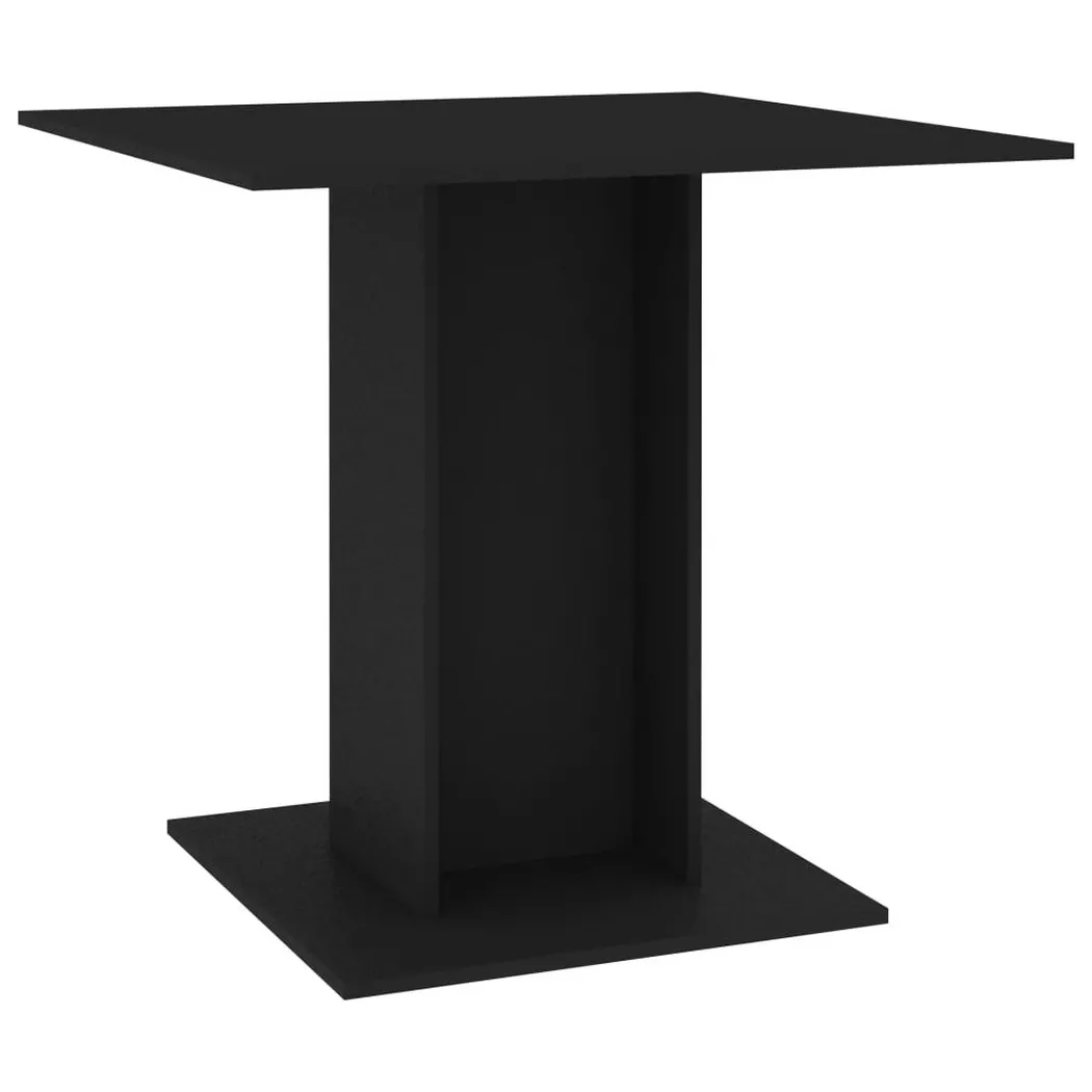 VidaXL - Esstisch holzwerkstoff, One Size, Schwarz
