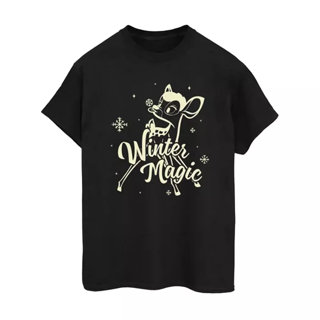 Disney - Winter Magic TShirt, für Damen, Schwarz, Größe XL