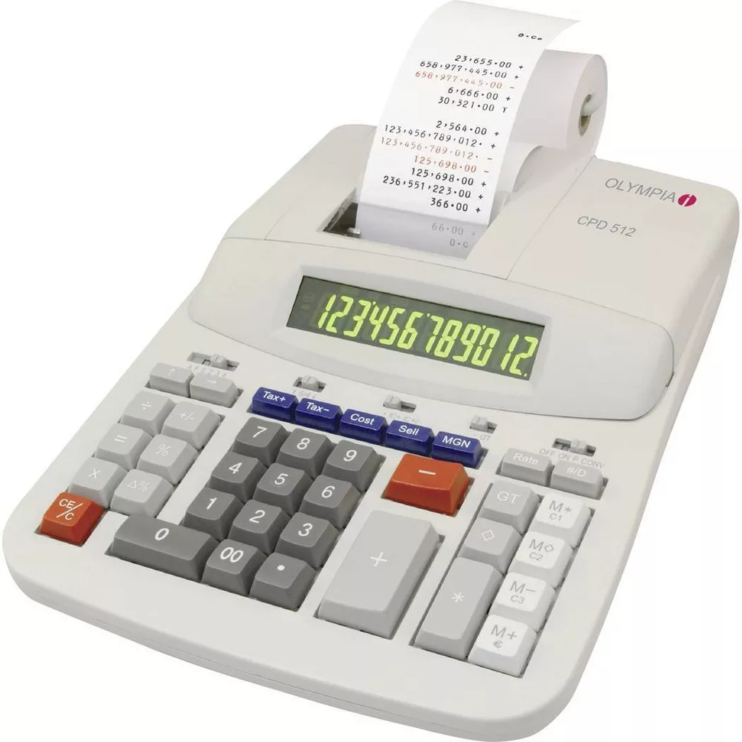 Olympia – Druckender Tischrechner CPD 512, Beige