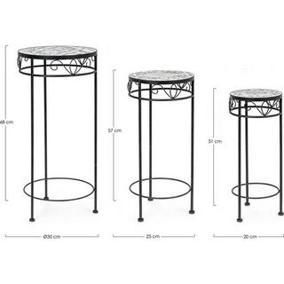 mutoni Tavolini rotondi Erice (set di 3)  