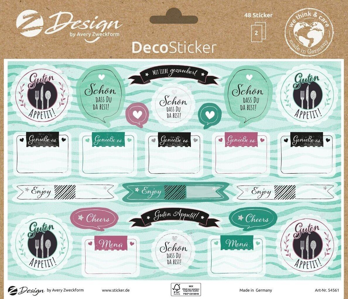 Image of Avery 54561Z Dekorativer Aufkleber Papier Mehrfarbig Entfernbar Multicolor