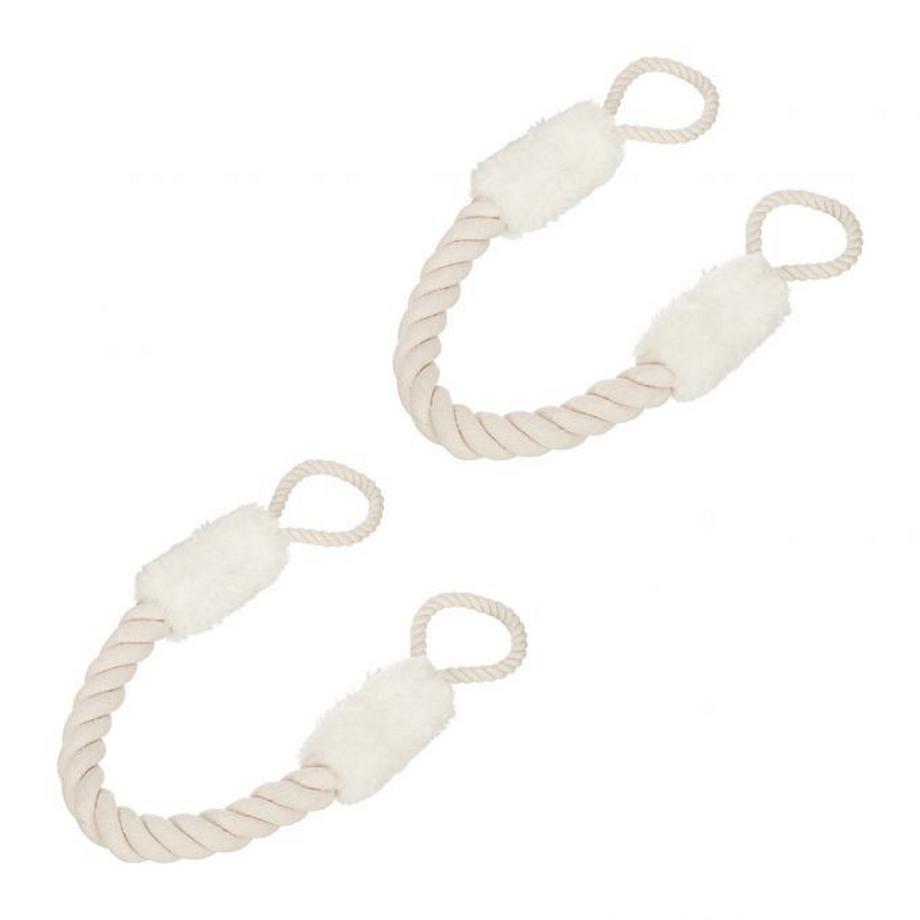 Clip di protezione per cordino porta set da 2 bianco