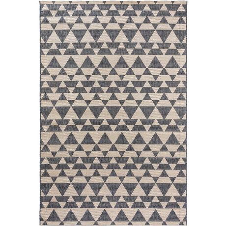 Benuta Tapis d'extérieur & intérieur River Beige/Bleu  