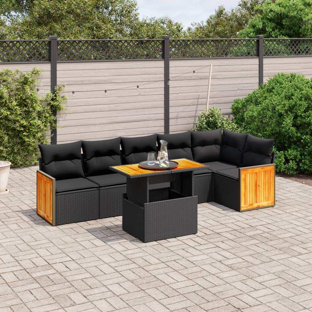 VidaXL set divano da giardino Polirattan  