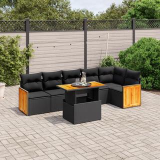 VidaXL set divano da giardino Polirattan  