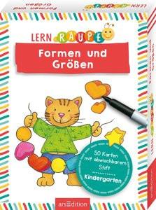 Lernraupe - Formen und Größen Wiesner, Angela (Illustrationen) Copertina rigida 