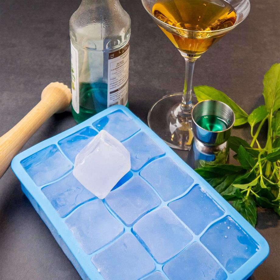 Intirilife Vaschetta Per Cubetti Di Ghiaccio Con 15 Scomparti  