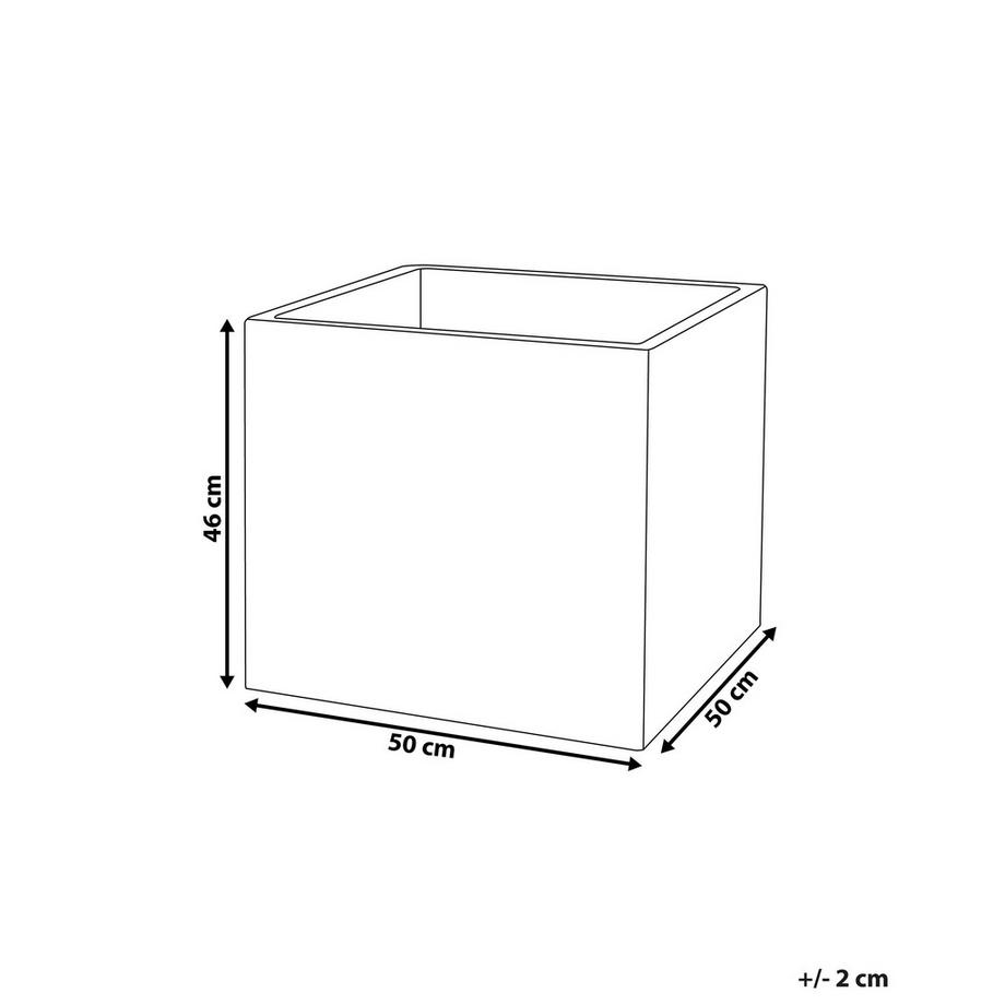 Beliani Vaso per piante en Ossido di Magnesio  PAROS  