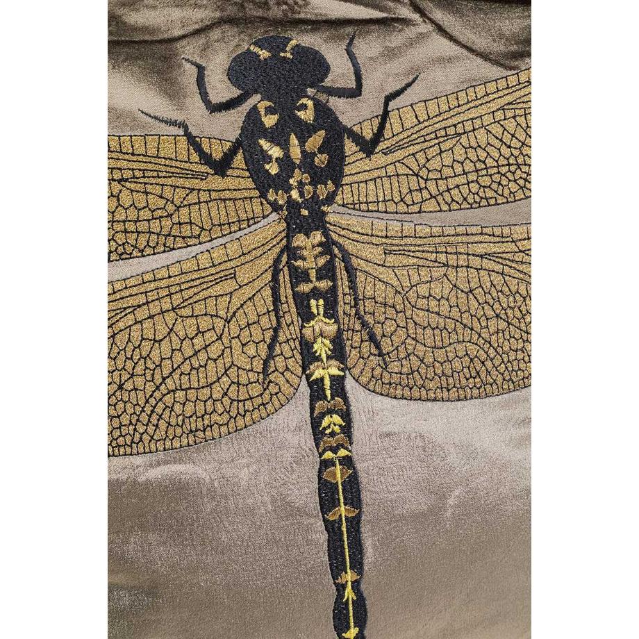 KARE Design Cuscino Glitter Dragonfly marrone 40x40  