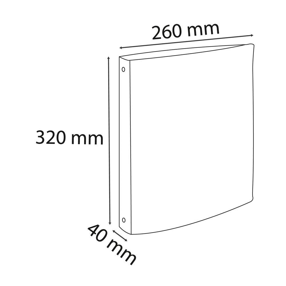 Exacompta Classeur rigide 4 anneaux 30mm Teksto - A4 - x 10  