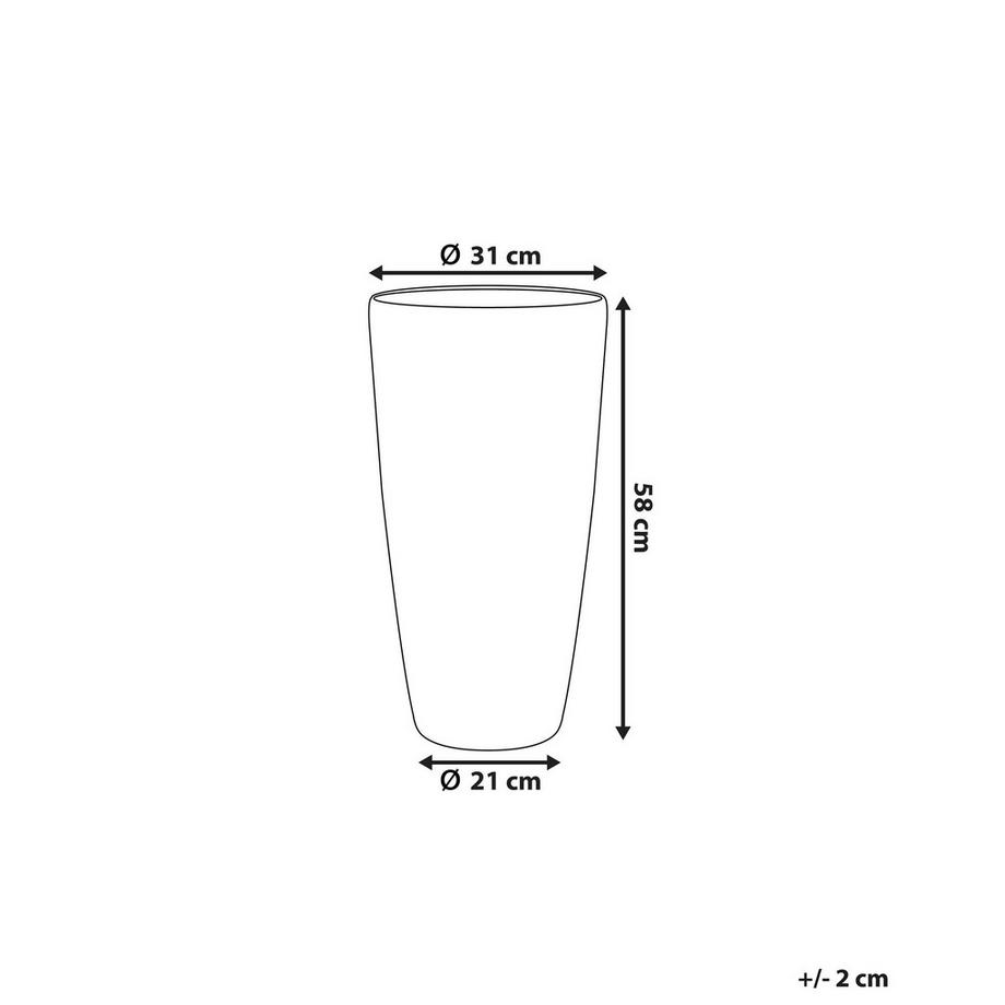 Beliani Cache-pot en Fibre d'argile  ABDERA  