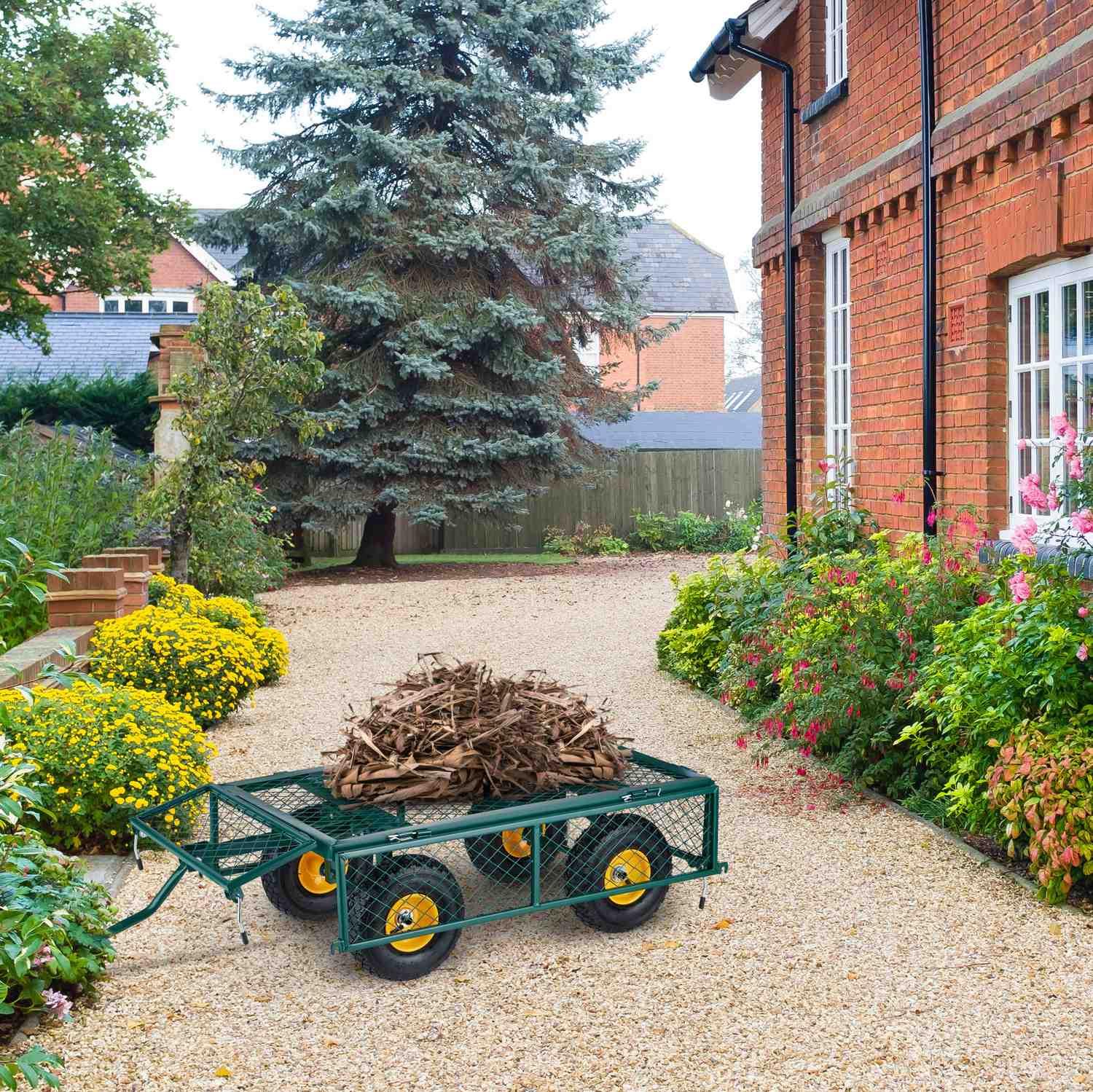 Northio charrette à bras verte  