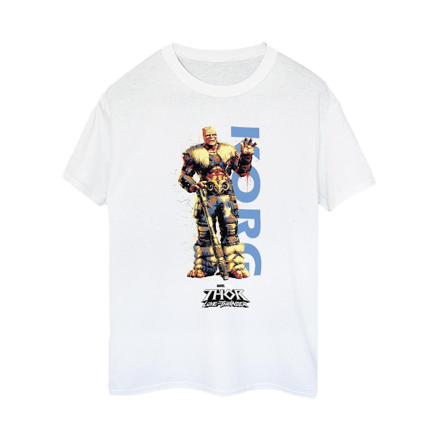 Image of Thor Love And Thunder Korg Wave Tshirt Damen Weiss S