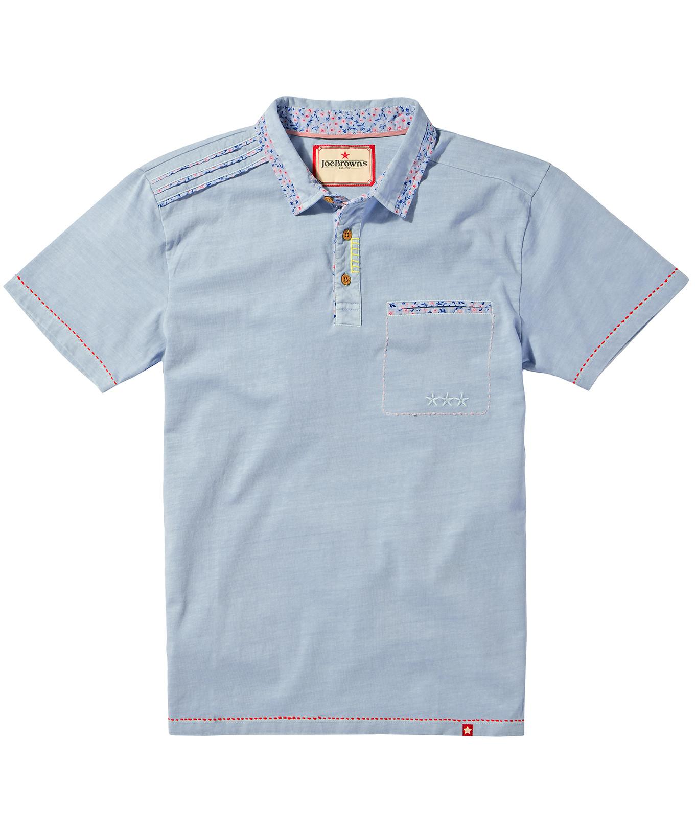 Joe Browns Polohemd mit Blumenbesatz  