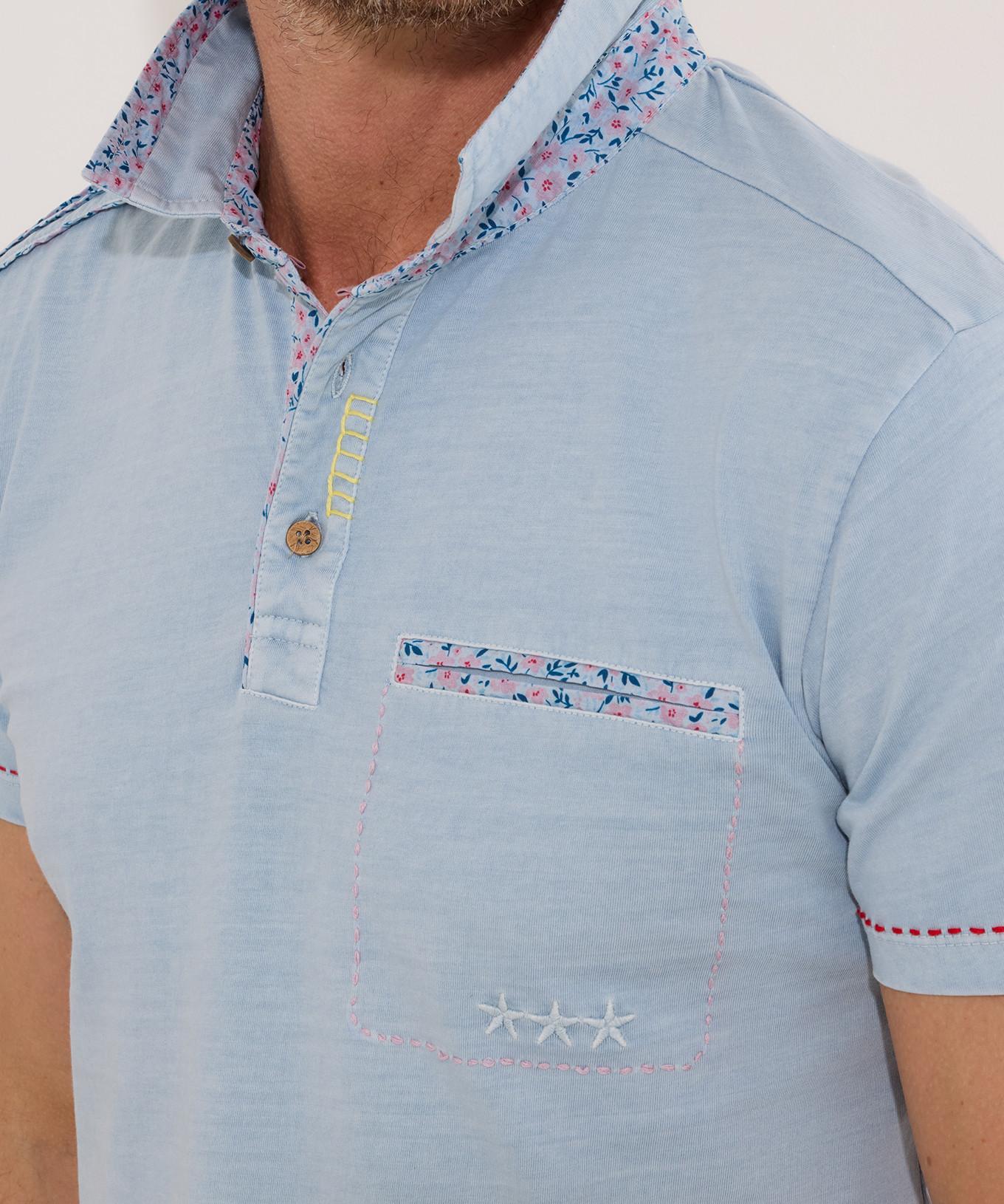 Joe Browns Polohemd mit Blumenbesatz  