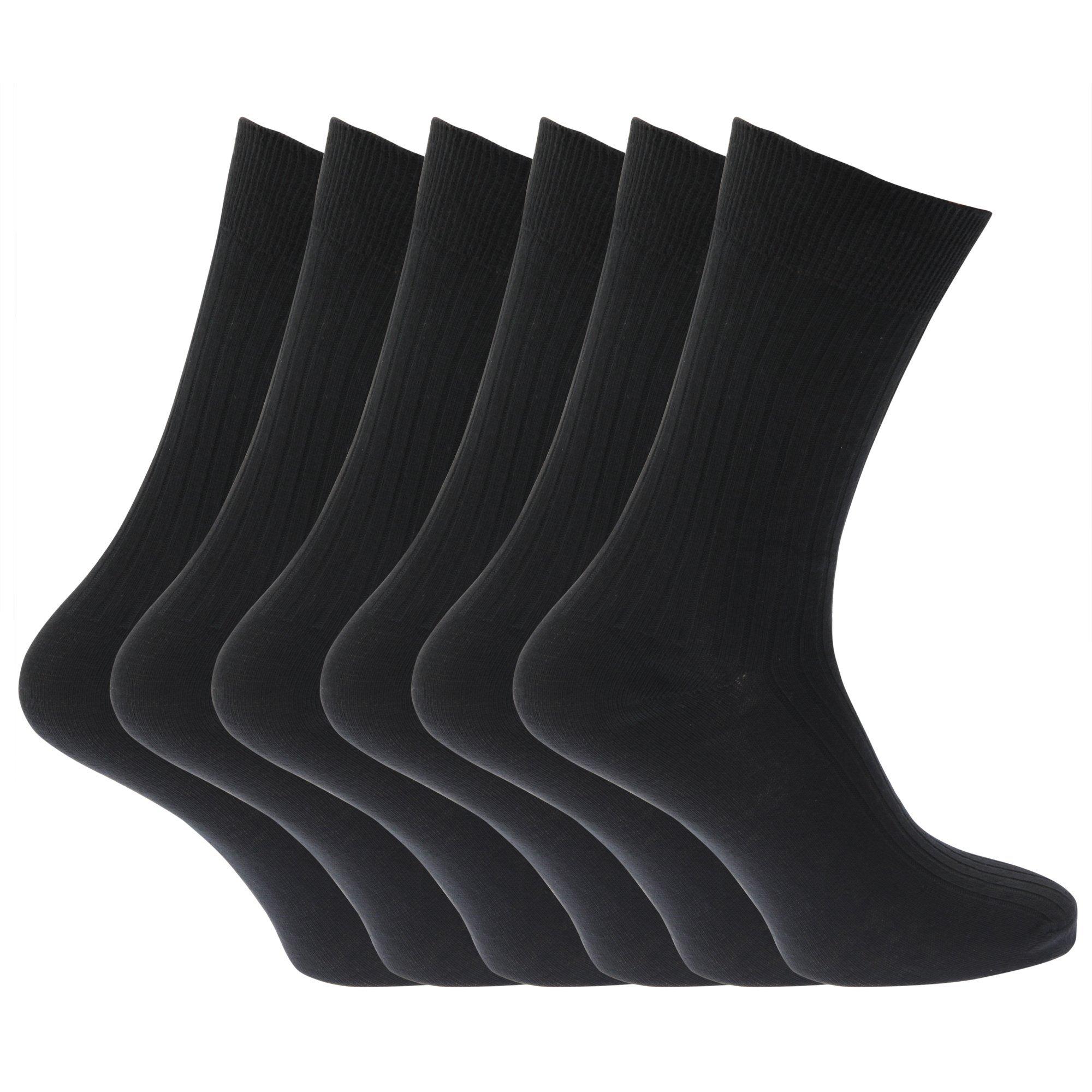 Image of Strümpfe Socken, 100% , Gerippt, 6erpack Herren Schwarz 39-43