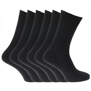 Universal Textiles  Strümpfe Socken, 100% , gerippt, 6erPack 