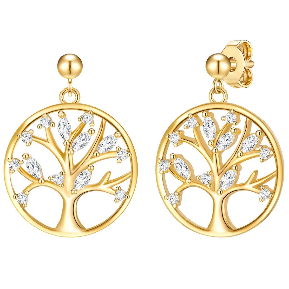 Rafaela Donata  Femme Boucles d´oreilles Arbre de vie 