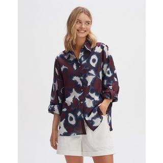 OPUS  Chemisier à chemise Fumine floral coupe droite 