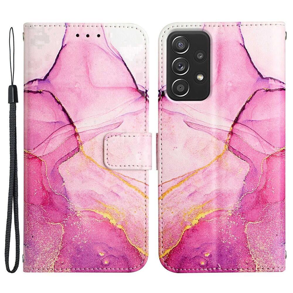 Cover-Discount  Galaxy A23 - Coque cuir pink Marble 