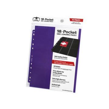 Ultimate Guard 18-Pocket Pages Side-Loading Violett (10)