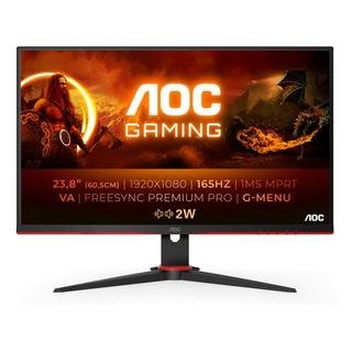 AOC  24G2SAE/BK Monitor PC 60,5 cm (23.8") 1920 x 1080 Pixel Full HD Nero, Rosso 