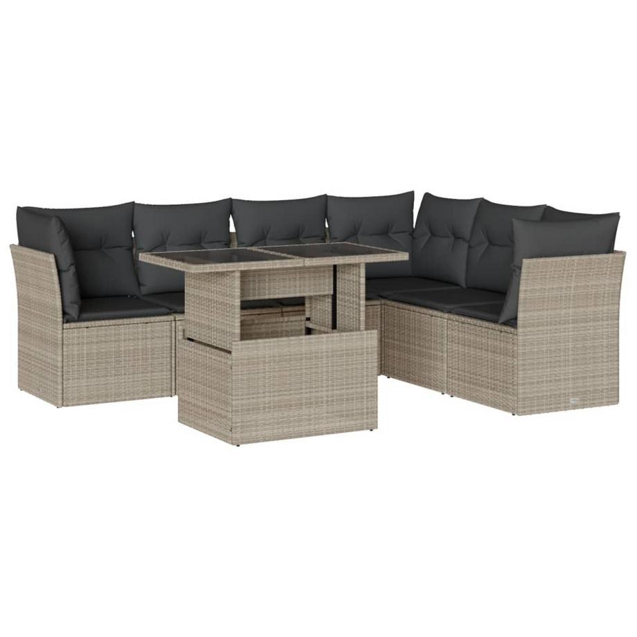 set divano da giardino Polirattan