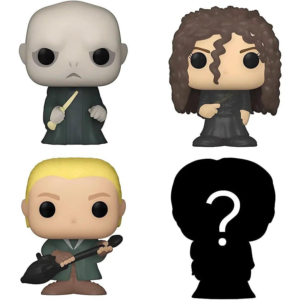 Image of Bitty Pop! 4er Pack Lord Voldemort, Draco Malfoy, Bellatrix Lestrange & Mystery