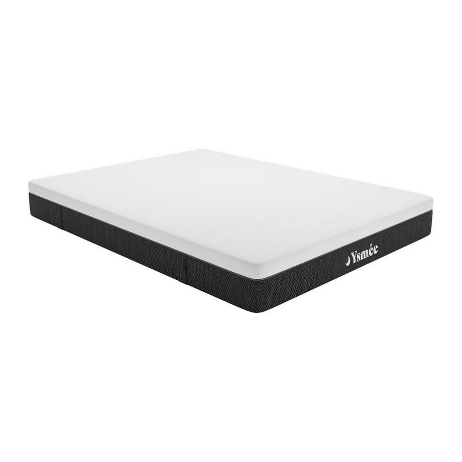 Ysmée Set aus Bettgestell mit Bettkasten + 7-Zonen-Taschenfederkernmatratze - 180 x 200 cm - Stärke 22 cm - Weiß - CELESTRIA von YSMÉE  