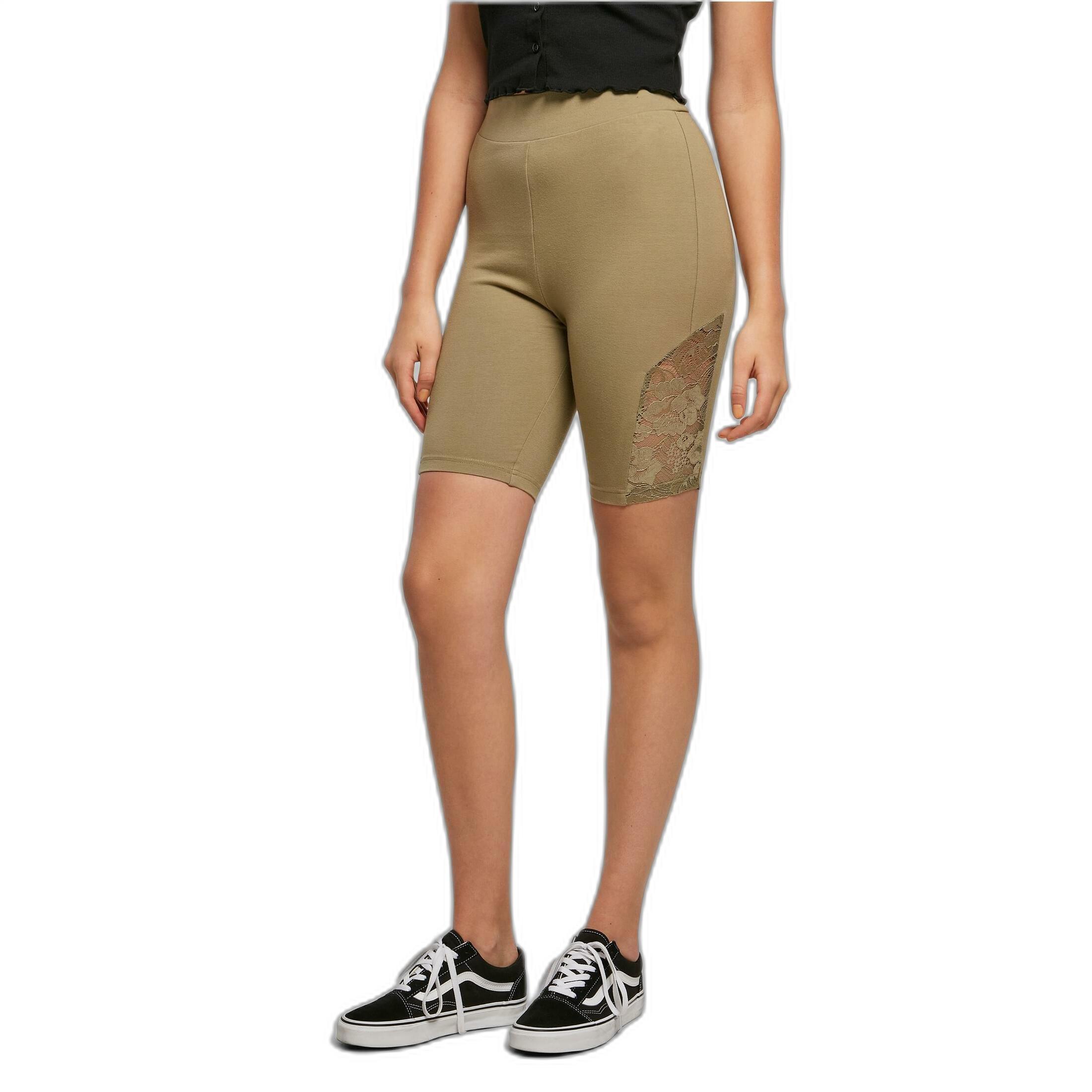 Image of High Waist Tights Women Lace Inset Damen XL