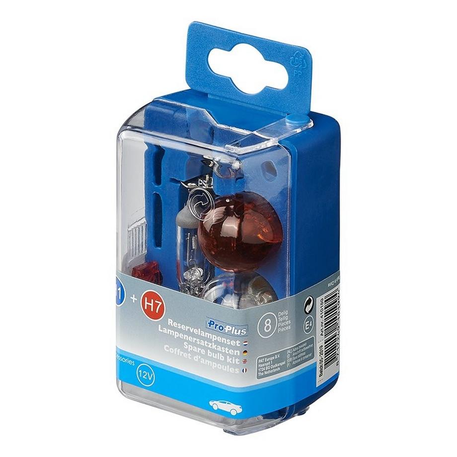Pricenet  Ersatzlampen-Set H1+H7 8-teilig 