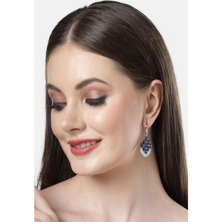 AVANT-GARDE PARIS  Diva Kollektion Pfauenfeder-Tropfenohrringe 