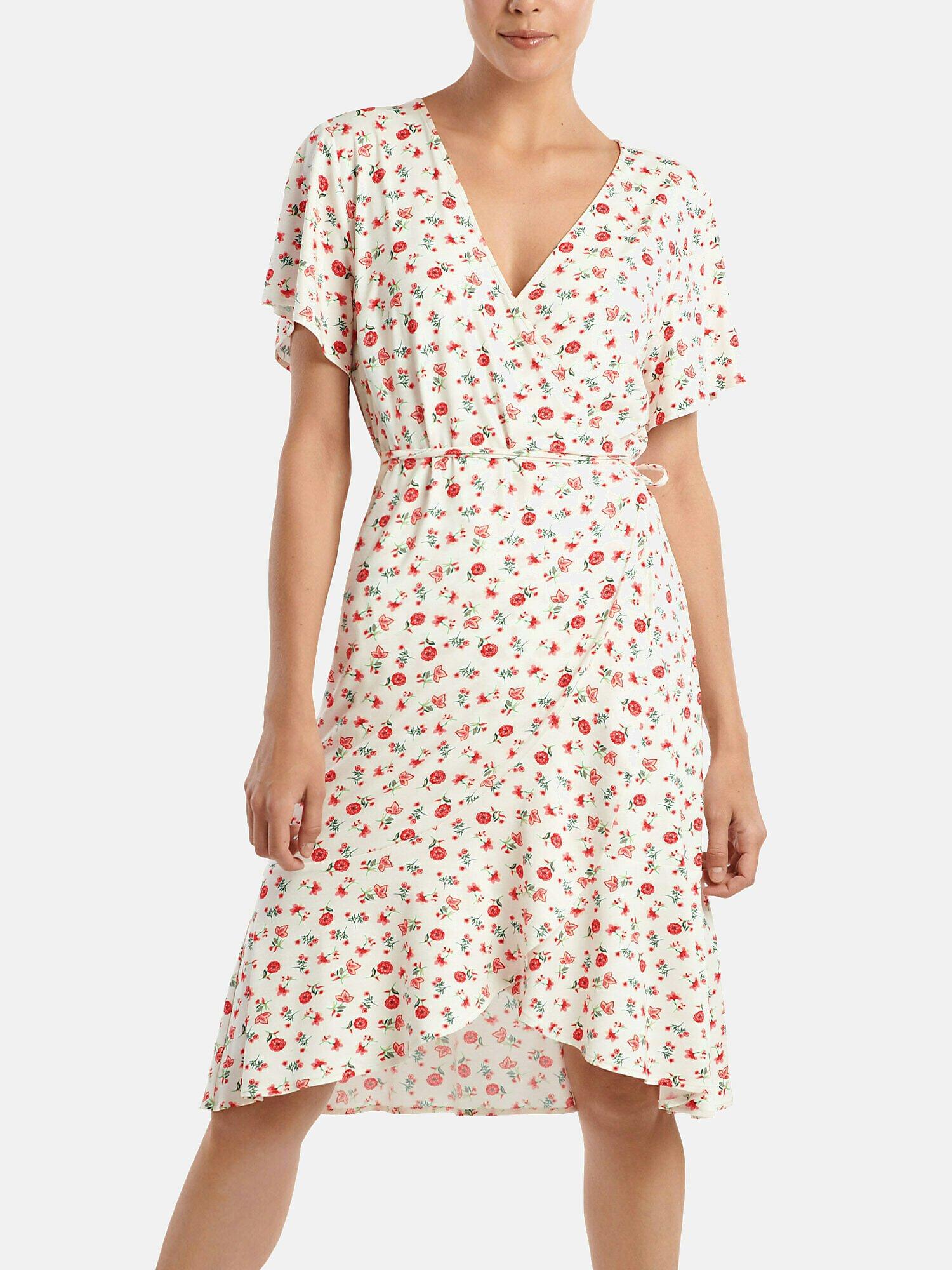 Image of Sommerkleid Mit Kurzen Ärmeln Java Unisex Elfenbein XL