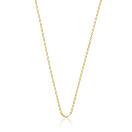 MUAU Schmuck  Collier gourmette or jaune 375, 1.4mm, 40cm 