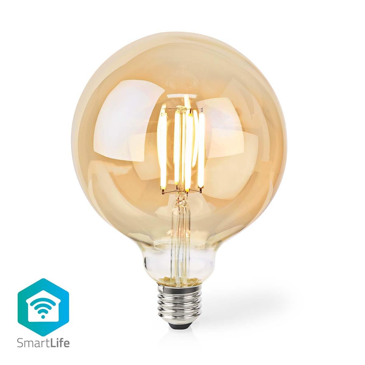 Image of Smartlife Led Vintage Lampa | Wi-fi | E27 | 806 Lm | 7 W | Varm Vit | 1800 - 3000 K | Glas | Android™ / Ios | Globe | 1 St. Unisex ONE SIZE