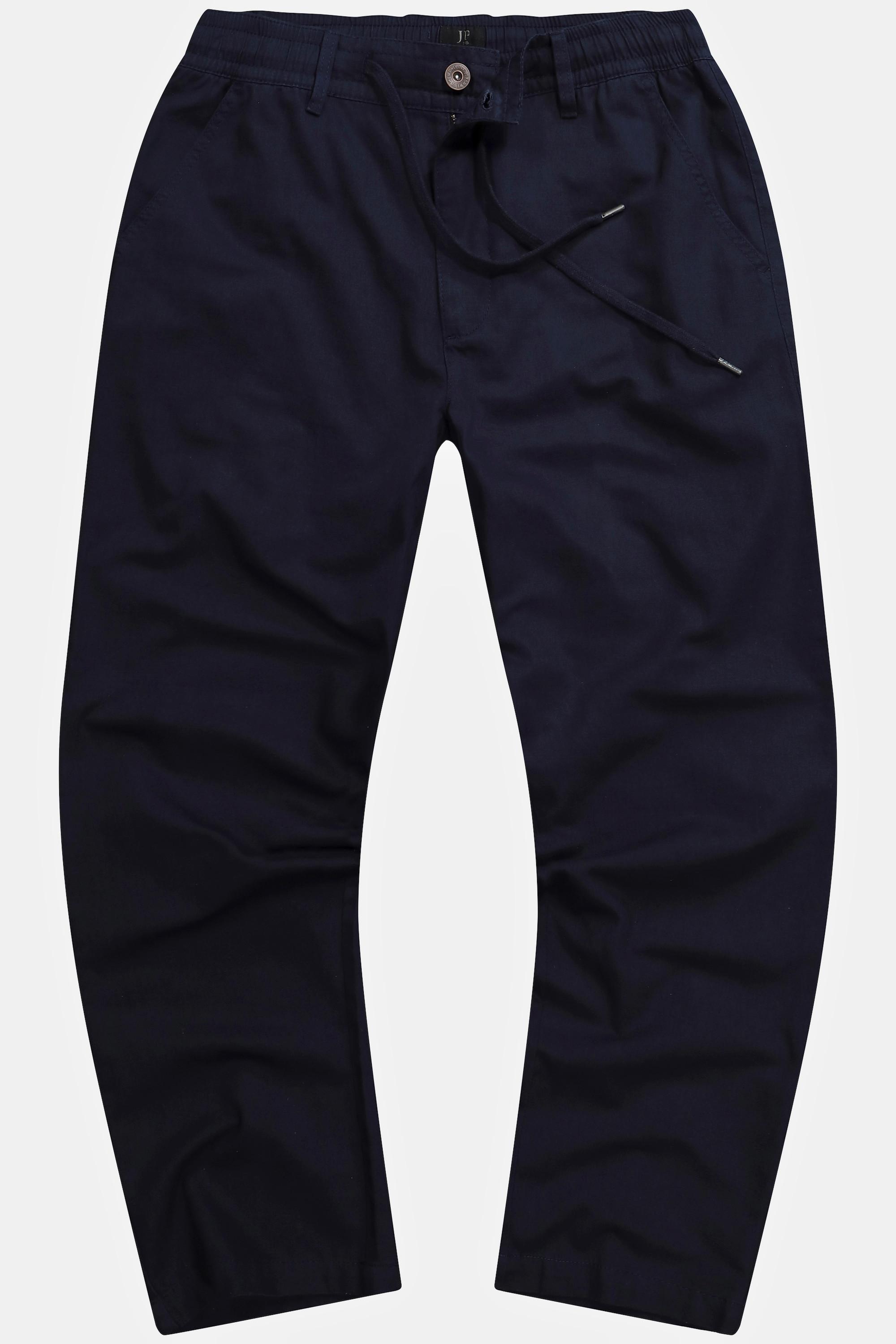 JP1880  Pantalon aspect lin. Taille élastique. Coupe décontractée. 