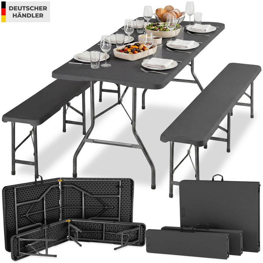 Ensemble de tables de camping Panja pliable, résistant aux intempéries